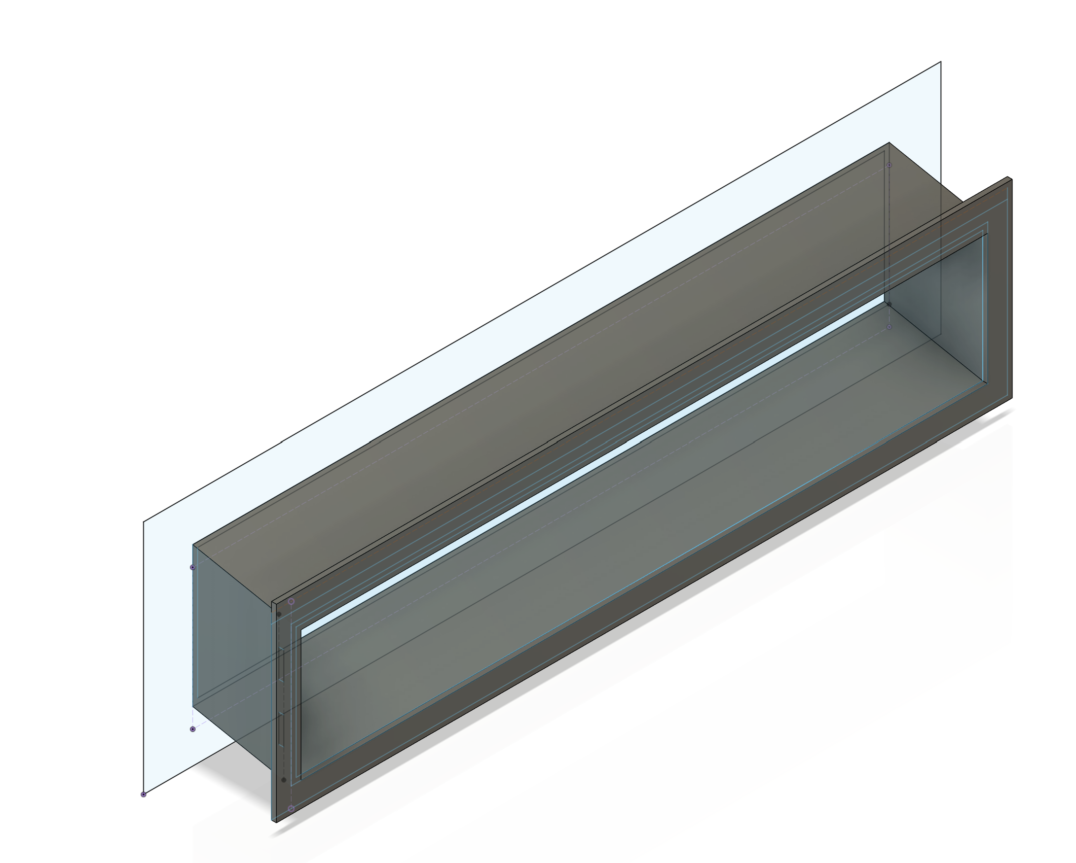 Screenshot of I/O shield trim in CAD software